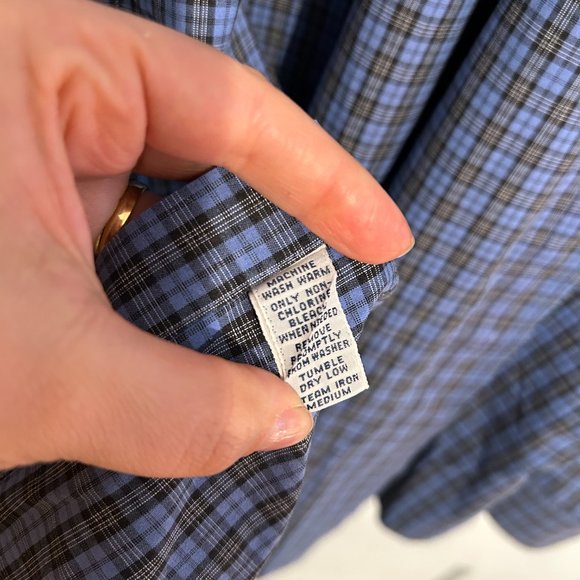 Ralph Lauren Blue and White Checkered Shirt - Picture 5 of 6